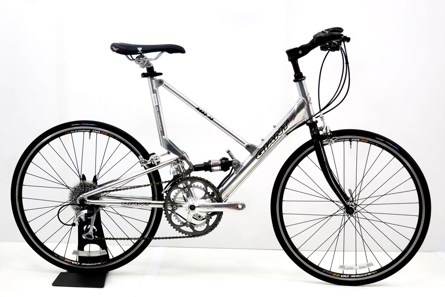 ★★ジャイアント GIANT MR4F 2007年モデル アルミ 折りたたみ自転車 バイク 24インチ C-T500mm 2×8速 シルバー_画像1