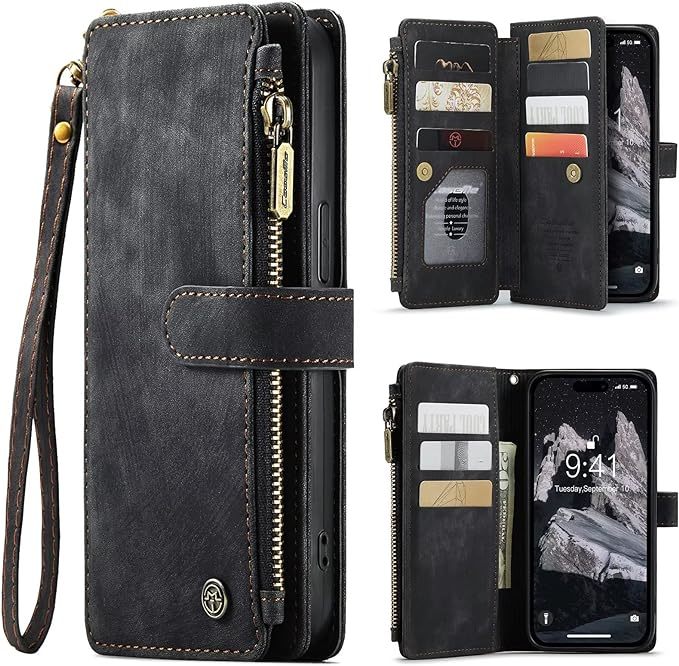 iPhone 15 Pro Max iPhone15 Pro for case notebook type card storage change purse . iPhone 15 Pro Max cover purse type with strap .