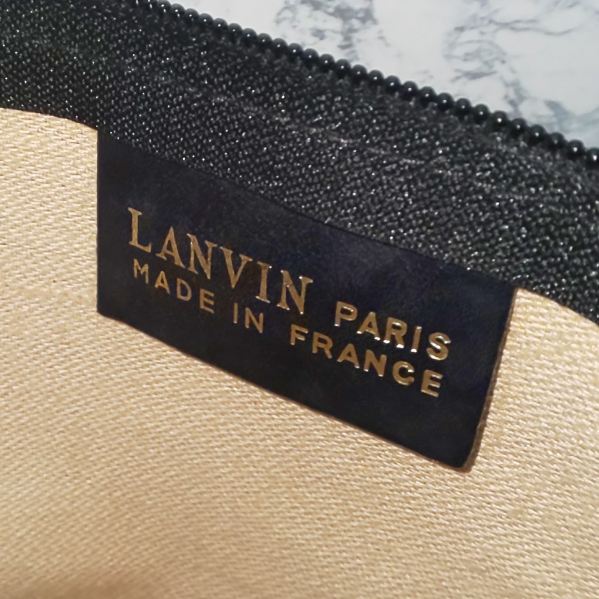 【極希少/美品】LANVIN ランバン ヴィンテージ ジャガード クラッチバッグ セカンドバッグ ポーチ ポシェット ロゴ総柄 仏製 ユニセックス_画像10