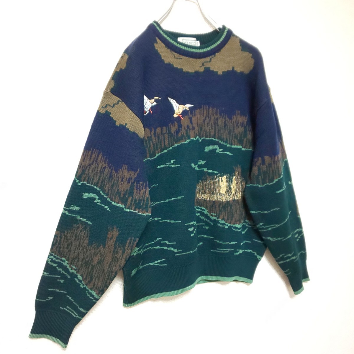 美品/激レア】NEWYORKER ニューヨーカー ヴィンテージ 刺繍混プル