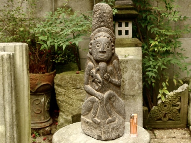 インドネシア南部スンバ島のプリミティブな石像h45cm 0918_画像1