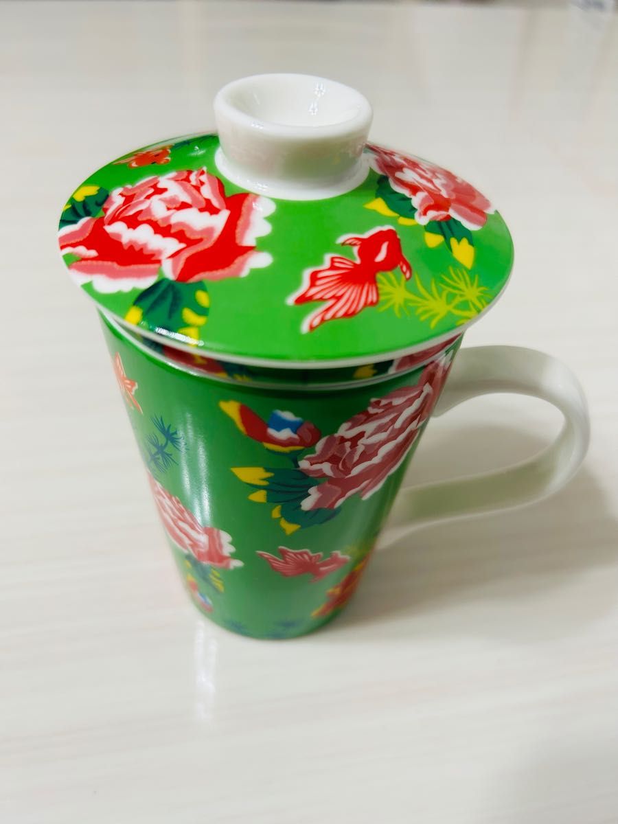 レア　カルディ限定　台湾　茶こし付きマグカップ セット