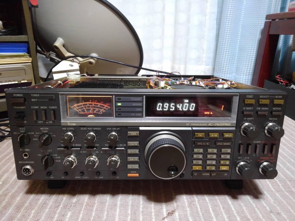 ICOM IC-760PRO(後期) METERユニット(PL付き) 中古　動作確認済み_動作状況