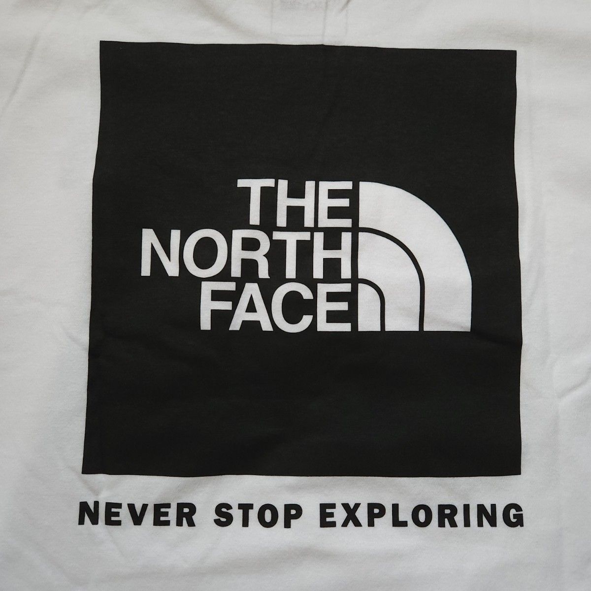 ノースフェイス　ボックスロゴ　半袖Tシャツ　メンズ　3XL相当　新品　ホワイト THE NORTH FACE