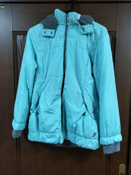 [ used ] beautiful goods! pom ponette junior Pom Ponette Junior L 160cm jumper light blue woman going to school JS JC spring thing cleaning settled mint Chan 