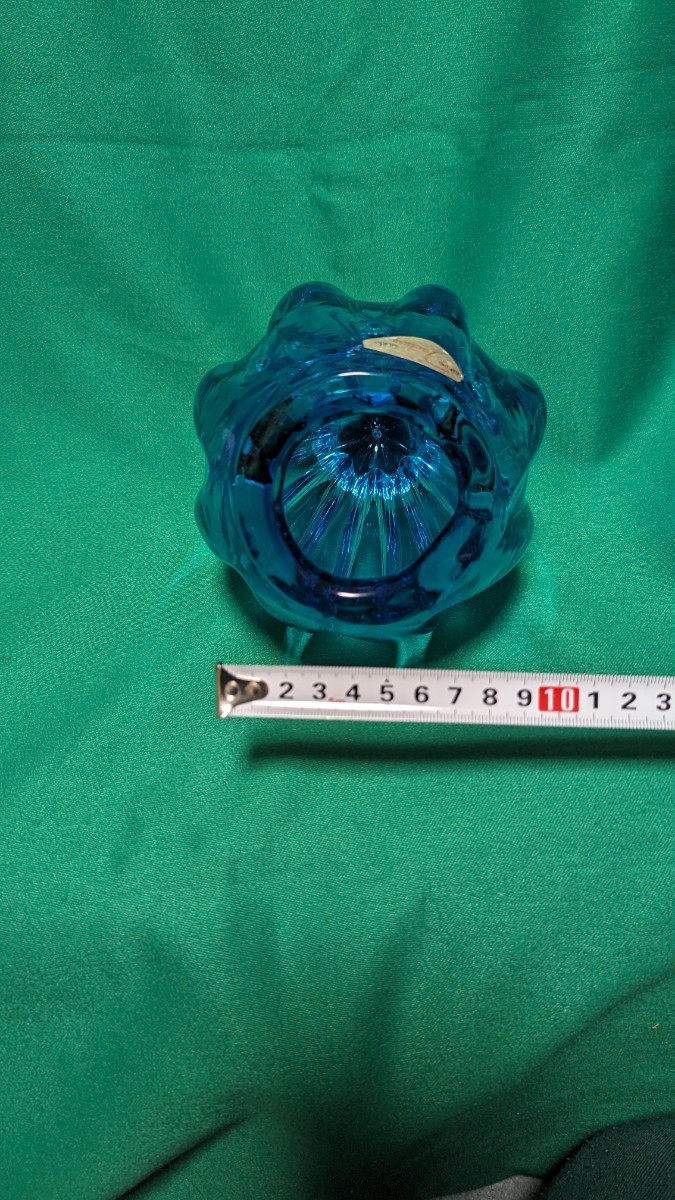 NARUMI ナルミファンタジーグラス 花瓶　鳴海硝子　ナルミガラス　昭和レトロ　花器　フラワーベース　アンティーク_画像6
