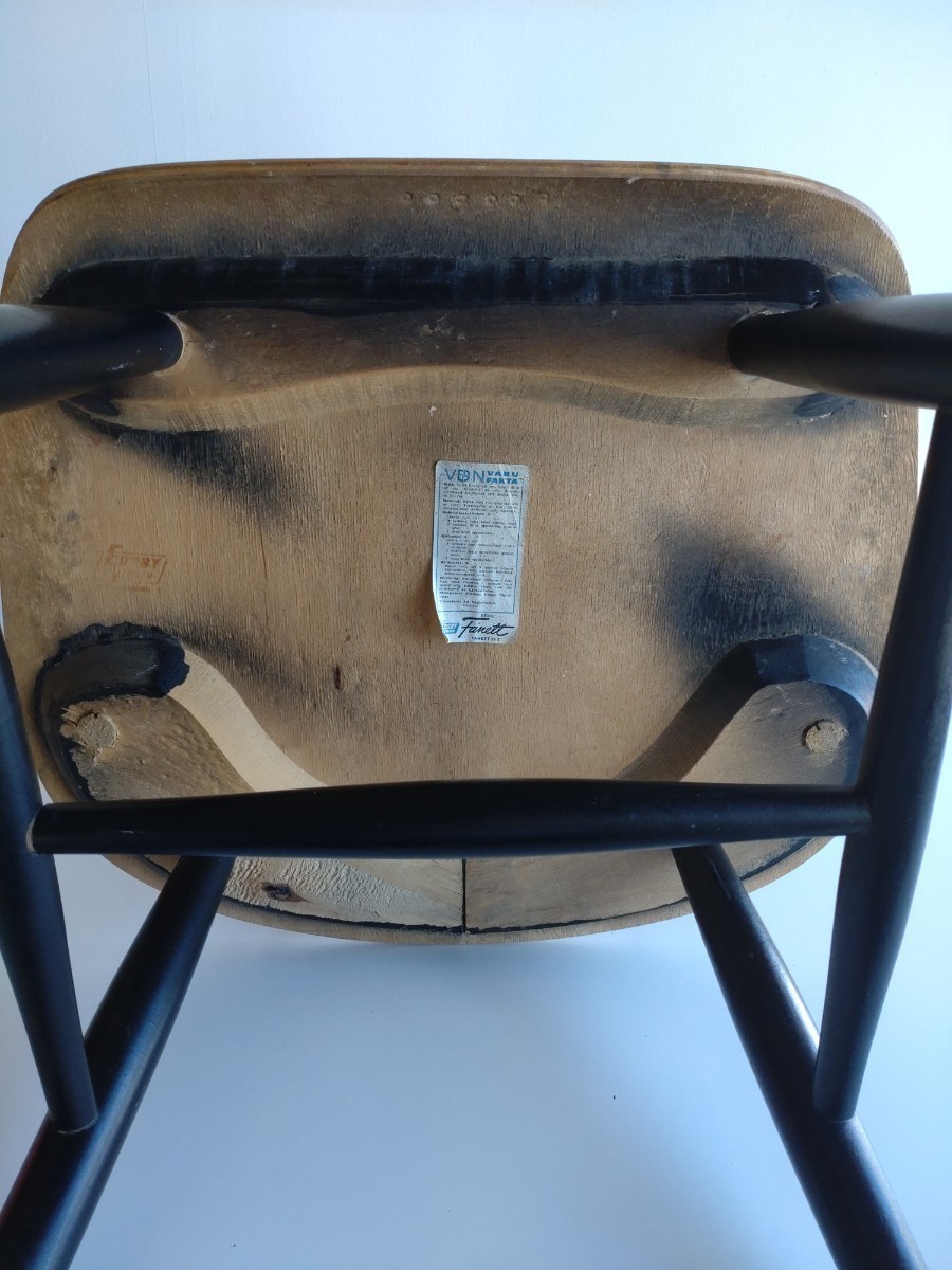 Ilmari Tapiovaara 『Fanett Chair T55』ファネットチェア 6本スポーク EDSBY社製 ヴィンテージ 1950's チーク アアルト_画像8