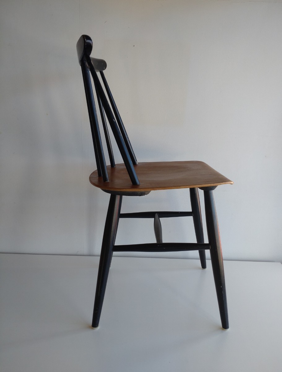 Ilmari Tapiovaara 『Fanett Chair T55』ファネットチェア 6本スポーク EDSBY社製 ヴィンテージ 1950's チーク アアルト_画像4