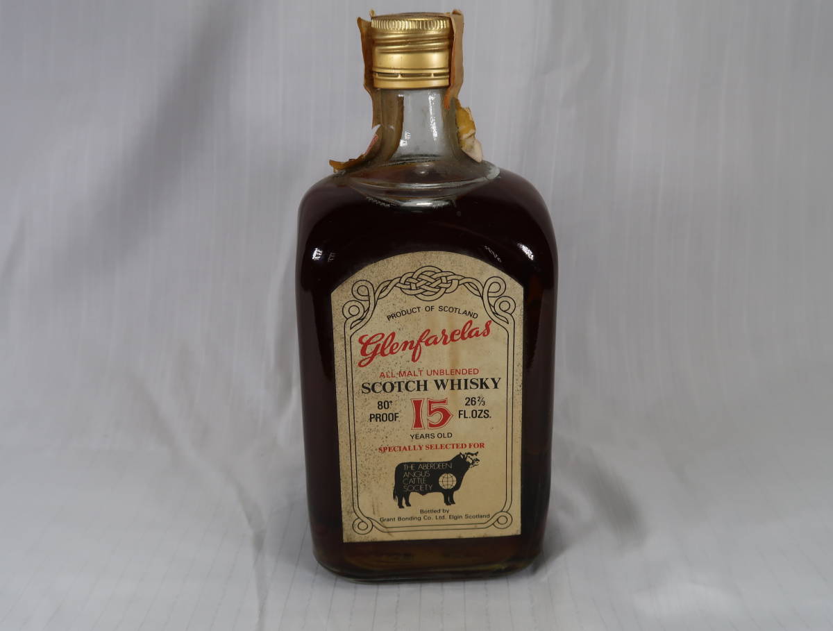 グレンファークラス 15年 容量 アルコール度数40％ 1980年代壜詰　GLENFARCLAS 25years old 75cl 43% bot.1980s speyside_画像1