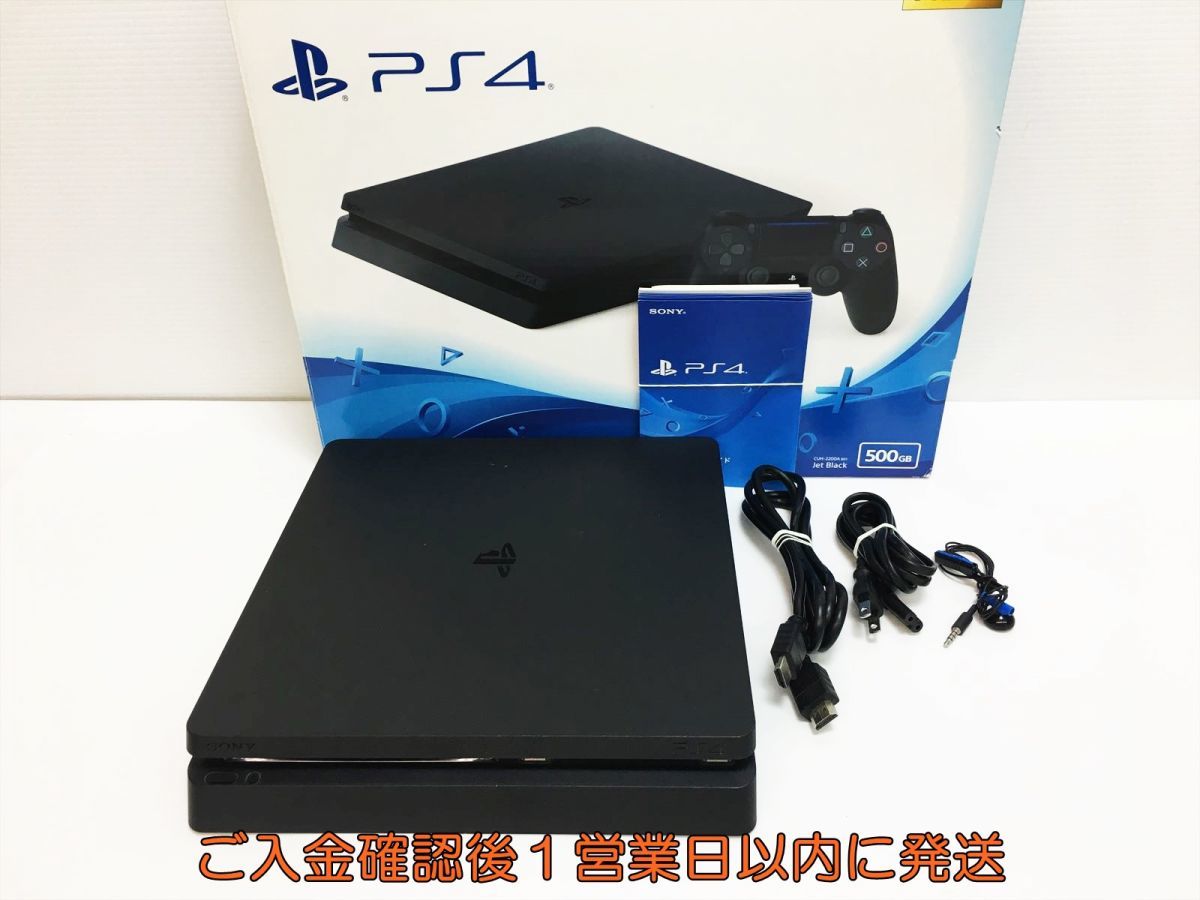 【1円】PS4 本体/コントローラー セット CUH-2200A ブラック 500GB ゲーム機本体 初期化/動作確認済み M02-083ym/G4