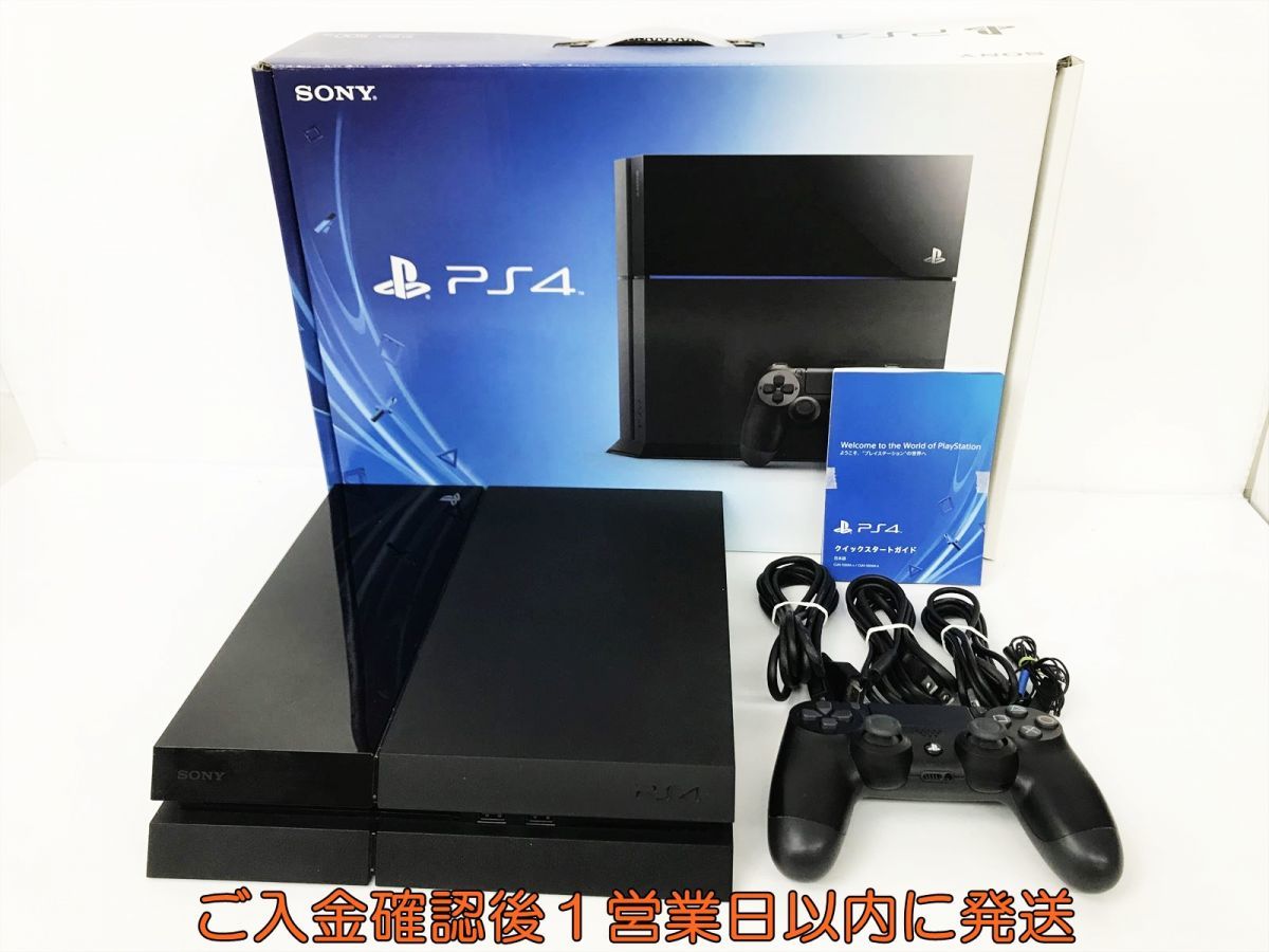 【1円】PS4 本体 セット 500GB ブラック SONY PlayStation4 CUH-1000A 初期化済 未検品ジャンク プレステ4 DC09-650jy/G4