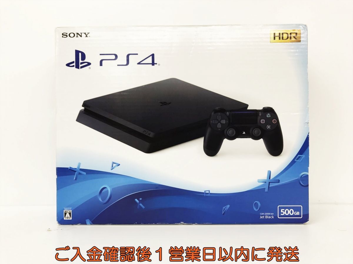 【1円】未使用品 PS4 本体 セット 500GB ブラック SONY PlayStation4 CUH-2200A 箱傷み FW9.00以下 DC06-778jy/G4
