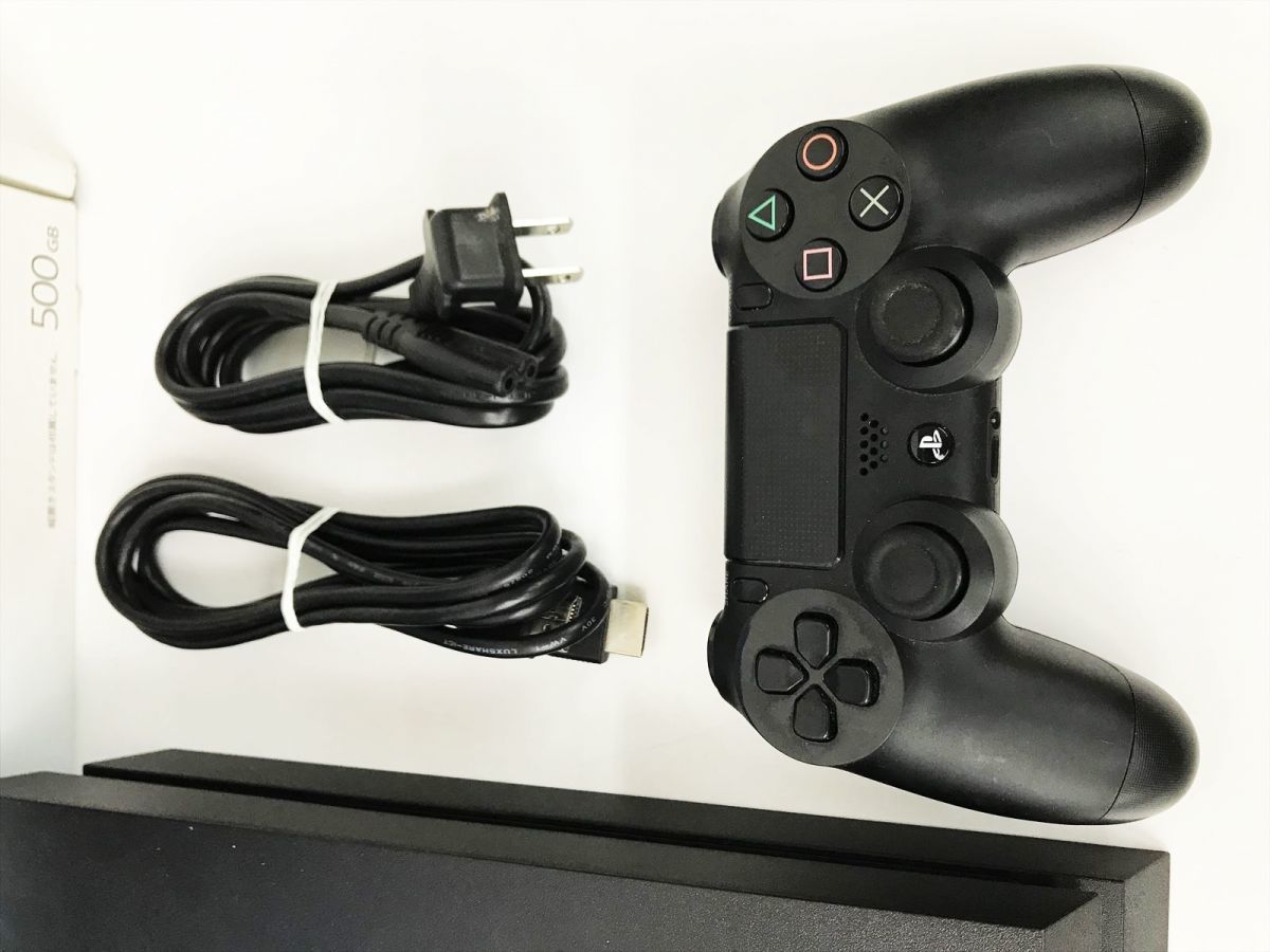1円 PS4 本体 セット 500GB ブラック PlayStation4 CUH-1100A 初期化済