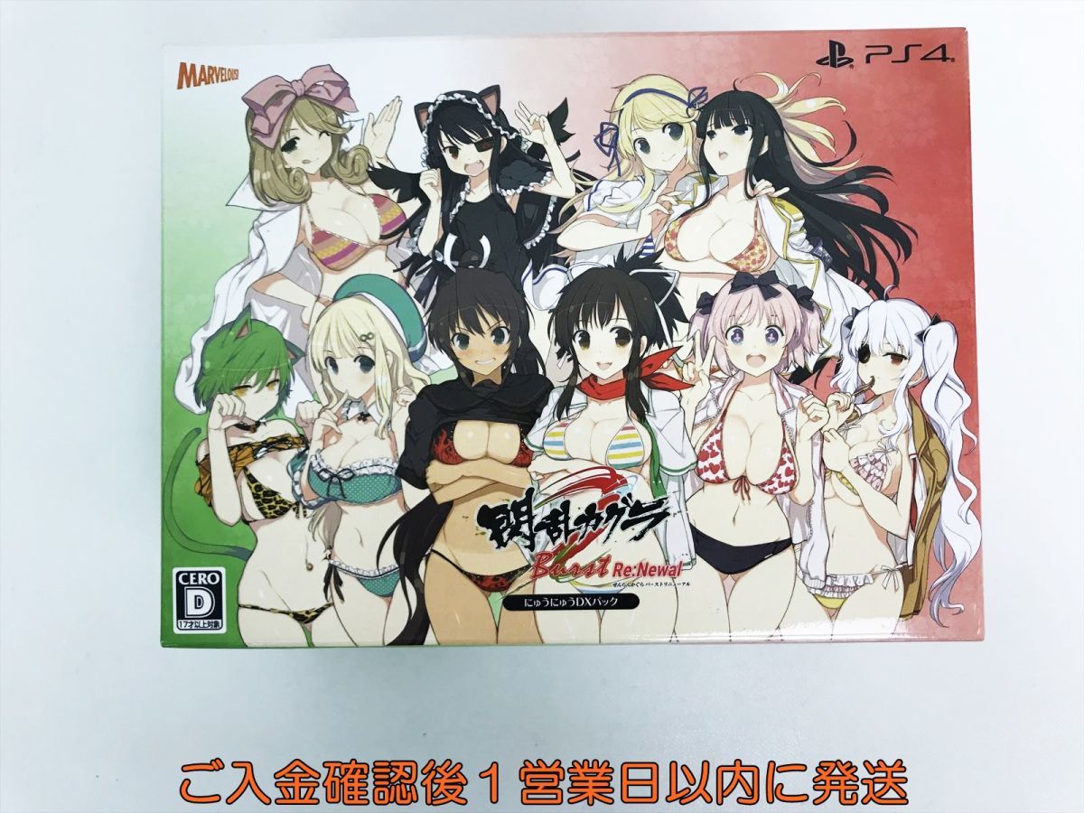 【1円】PS4 ソフト 閃乱カグラ バーストリニューアル 初回生産限定版 にゅうにゅうDXパック EC20-140ka/F3_画像1