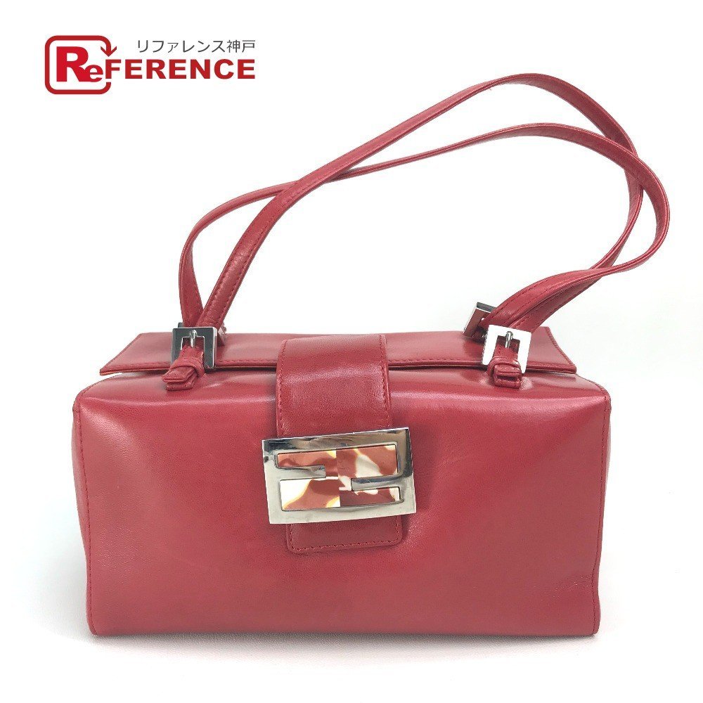 【同梱不可】 FENDI フェンディ FFロゴ マーブル BOX型 ハンドバッグ カーフレザー レディース レッド×シルバー金具 ハンドバッグ 【同梱不可】 FENDI フェンディ FFロゴ マーブル BOX型 ハンドバッグ カーフレザー レディース レッド×シルバー金具 ハンドバッグ