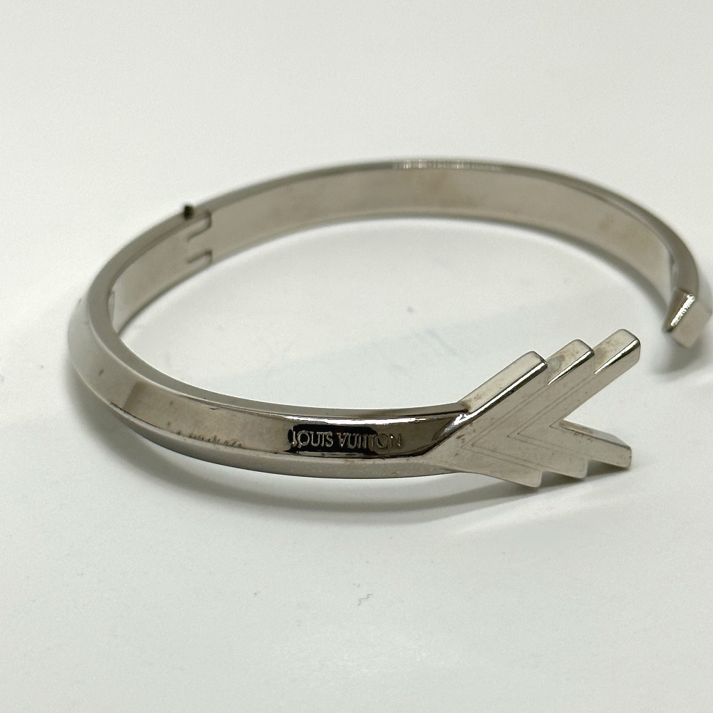 LOUIS VUITTON Louis Vuitton M00051 bracele cuff VVV accessory bangle GP silver men's [ used ]