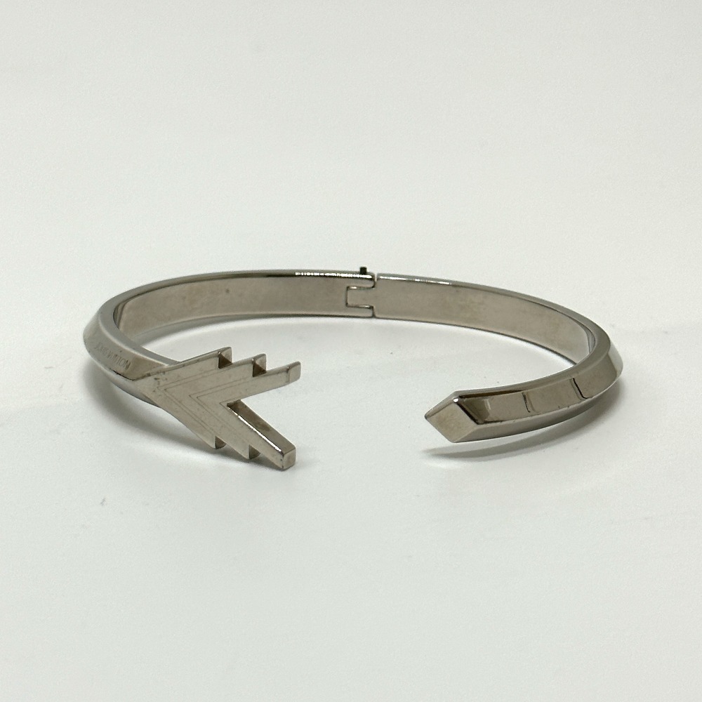 LOUIS VUITTON Louis Vuitton M00051 bracele cuff VVV accessory bangle GP silver men's [ used ]