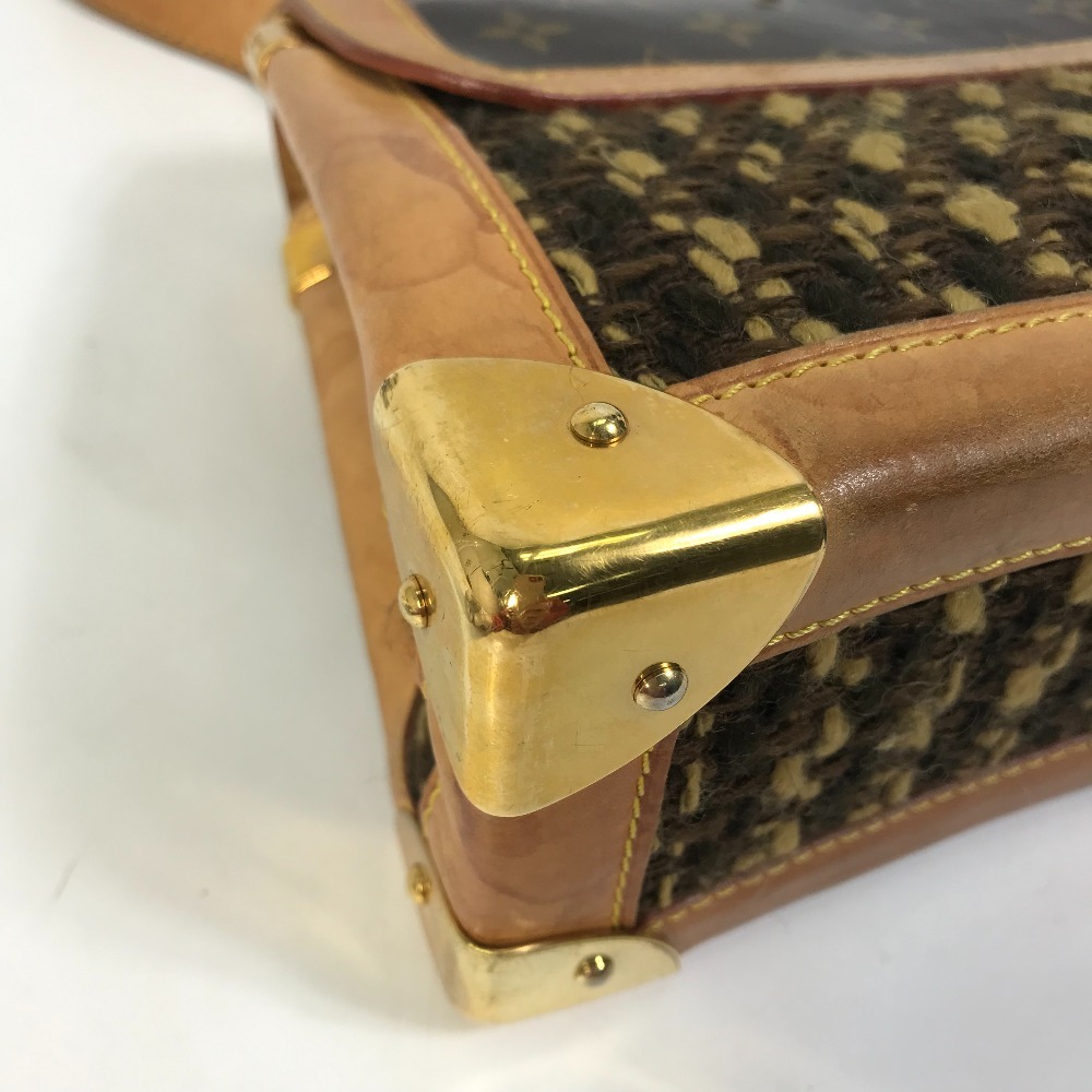 LOUIS VUITTON ルイヴィトン M92820 モノグラム ツイーディ 肩掛け 世界限定1000個 ショルダーバッグ ブラウン レディース【中古】_画像8