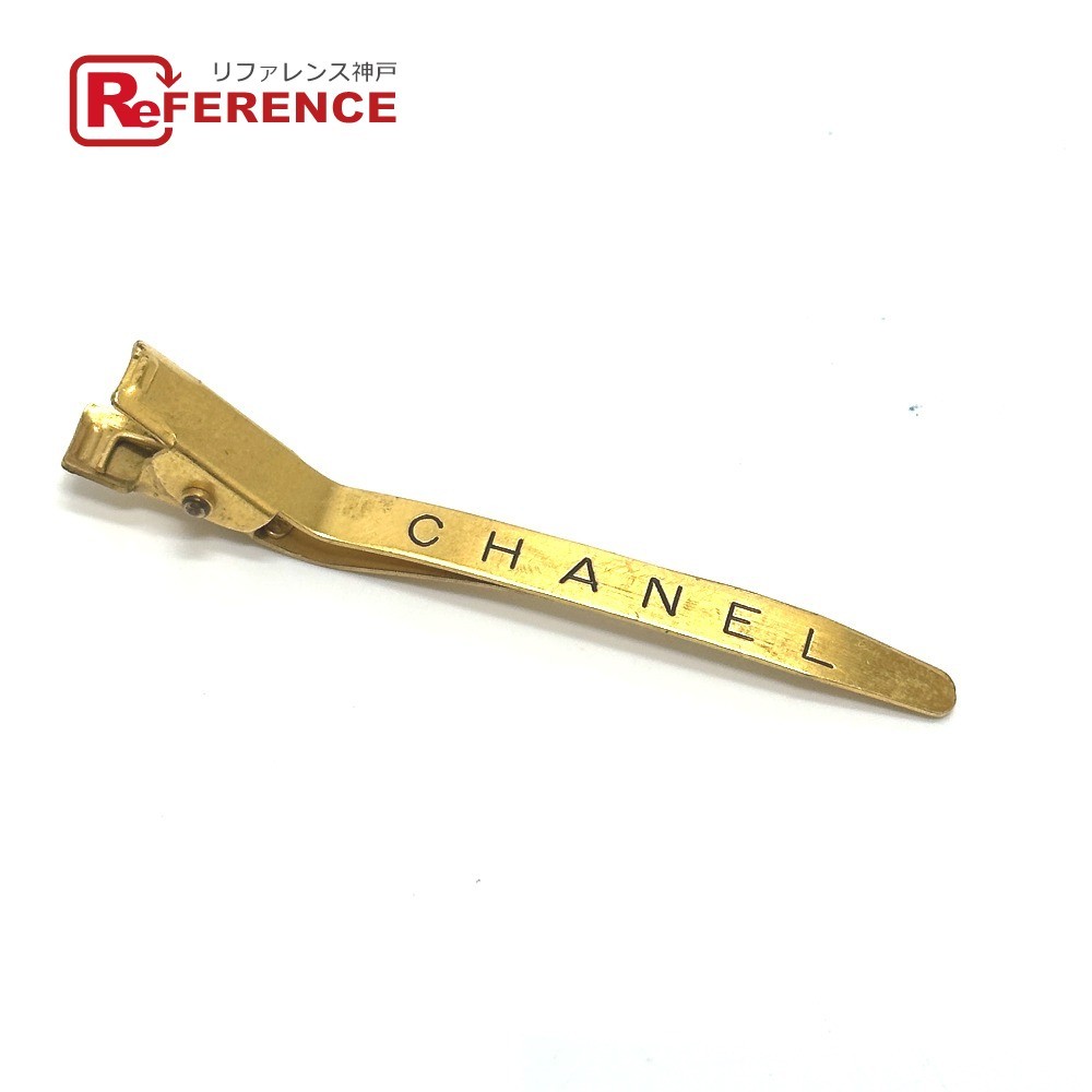 CHANEL シャネル ヘアクリップ 96A バレッタ ゴールド レディース【中古】_画像1