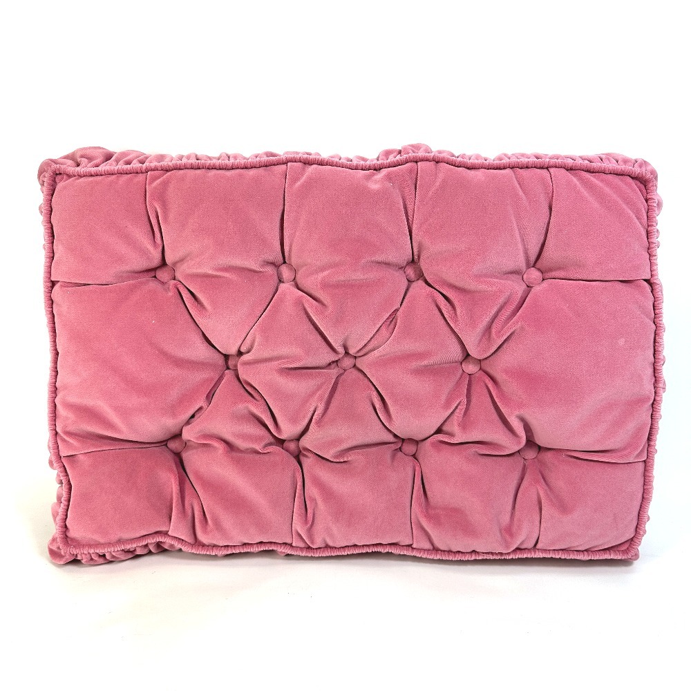 GUCCI Gucci pillow pillow interior BEE lame cushion canvas Pink Lady -s[ used ]