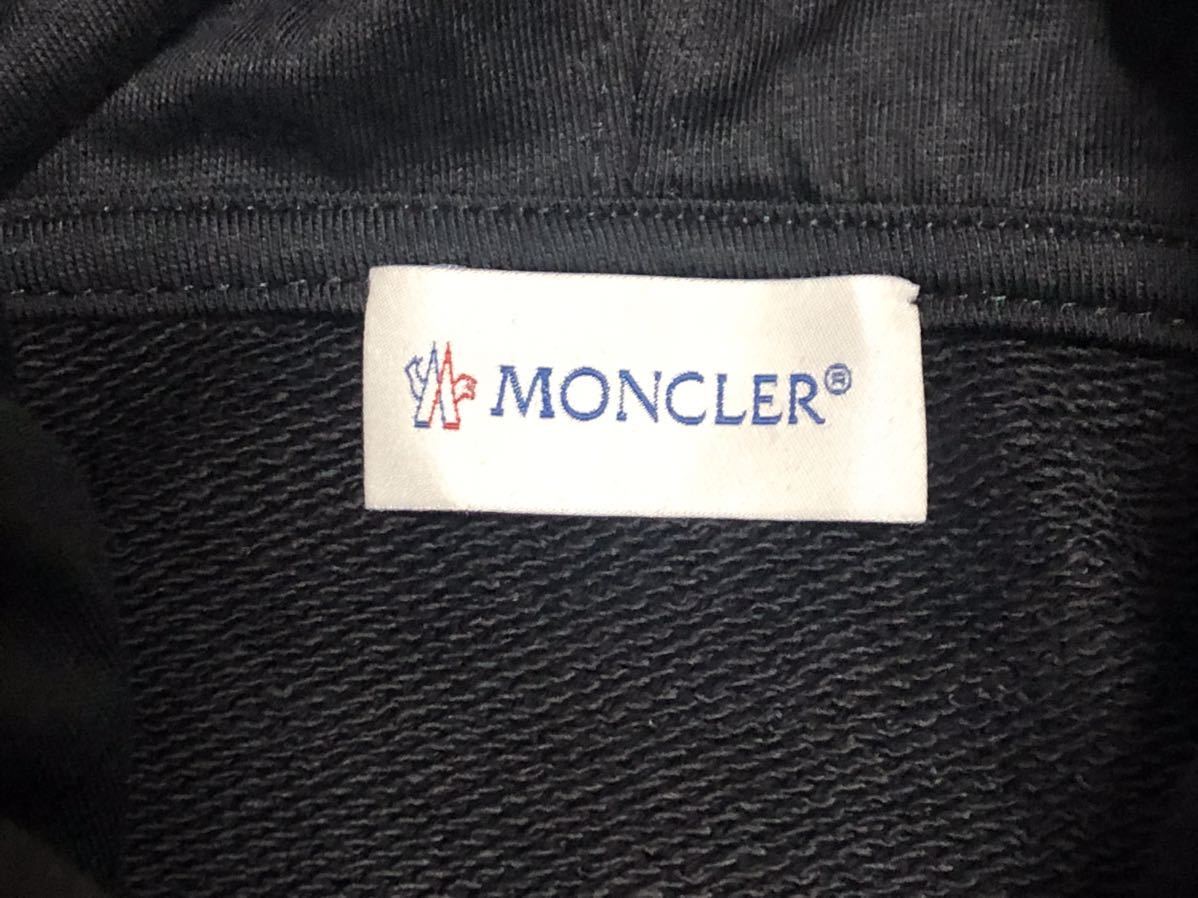 未使用 MONCLER GENIUS HOODIE HOG プルオーバーパーカー XL ブラック モンクレール パーカー 正規品 送料無料