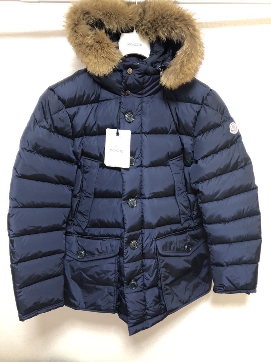 送料無料 未使用 MONCLER CLUNY 4 モンクレール ネイビー ダウンジャケット ダウンコート 正規品 定価374000円 ロング ダウン コート_画像1