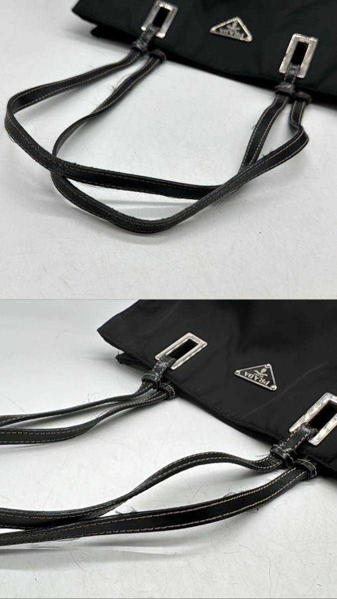 ★ PRADA / プラダ トートバッグ ナイロン ブラック 黒 カード有 ブランド 中古品 1024YG _画像10