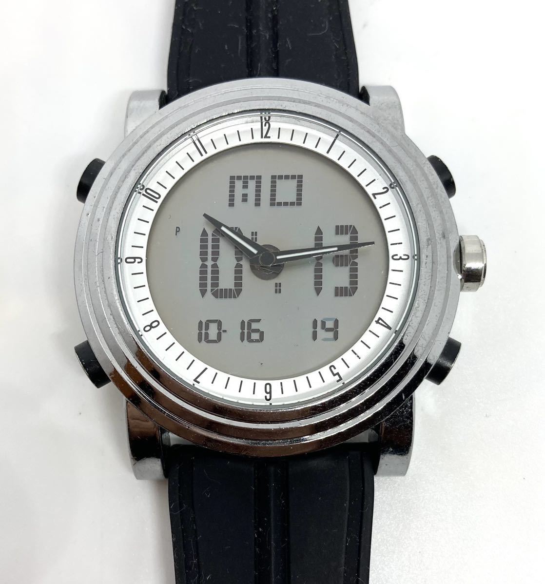 SINOBI アナデジ腕時計 電池交換済み メンズ腕時計_画像1