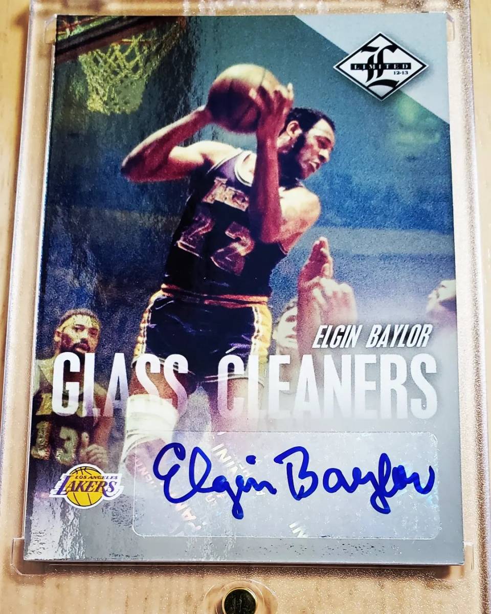 25枚限定 サイン 2012 -13 Panini Glass Cleaners ELGIN BAYLOR Auto