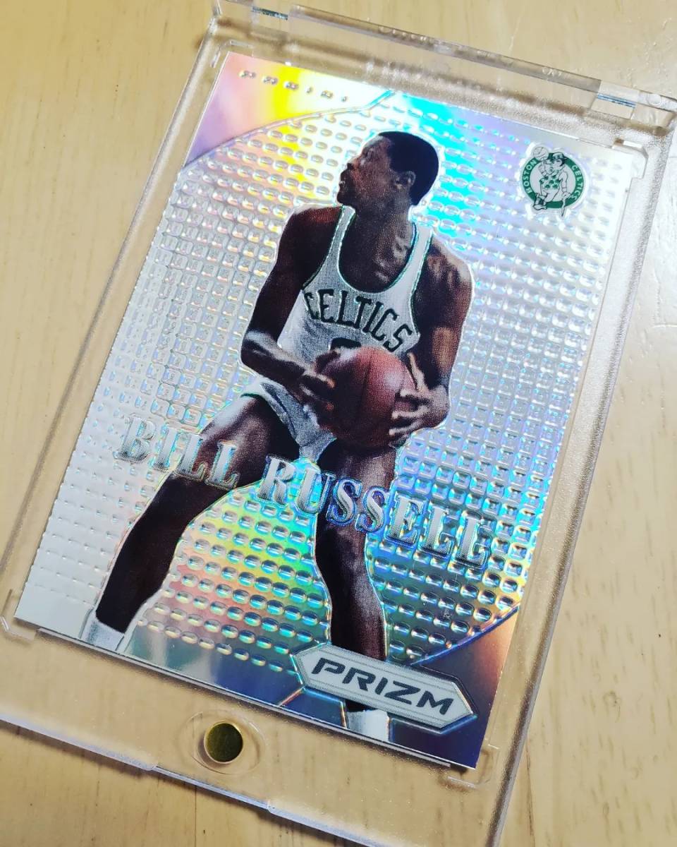 SP 2012 -13 Panini Prizm Silver BILL RUSSELL M.V.P / ビル ラッセル Refractor Holo_画像2