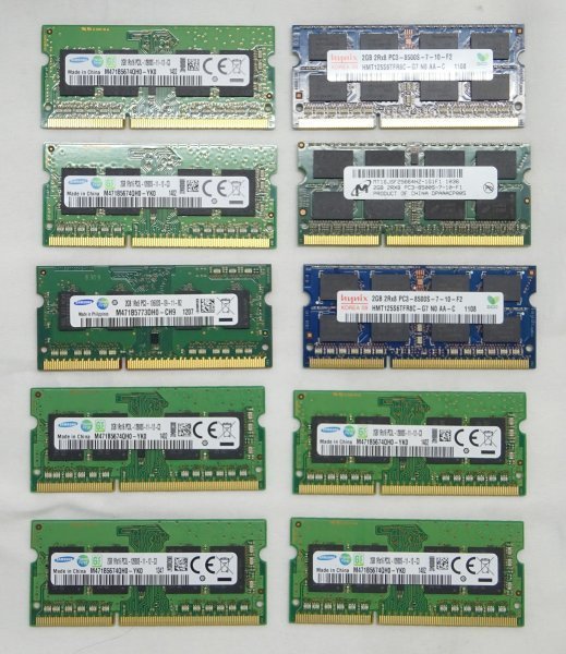 【100枚セット】ノートPC用メモリ DDR3 2GB ＠P017_画像3