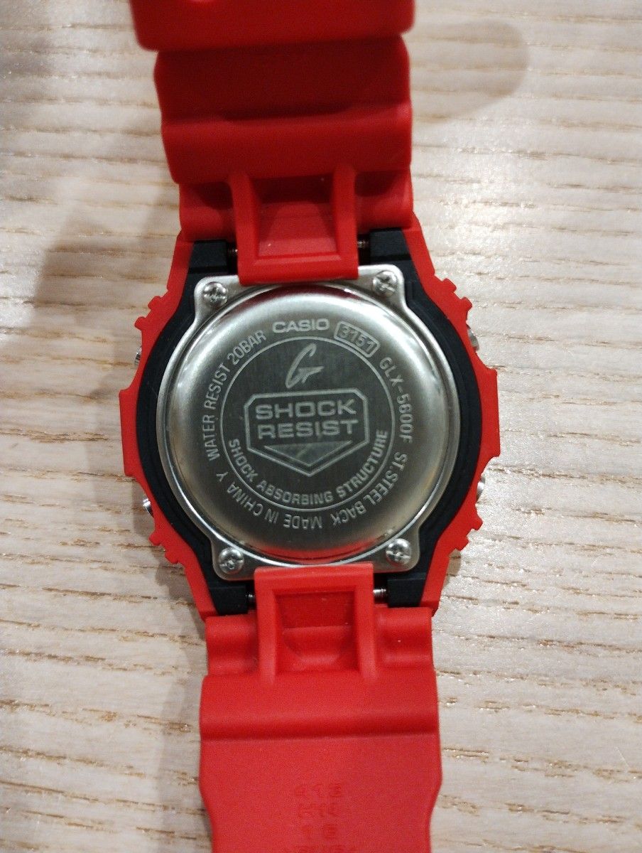 GLX-5600F G-shock　Gライド　タイドグラフ　ムーンデータ　赤 CASIO G-LIDE Gショック レッド 