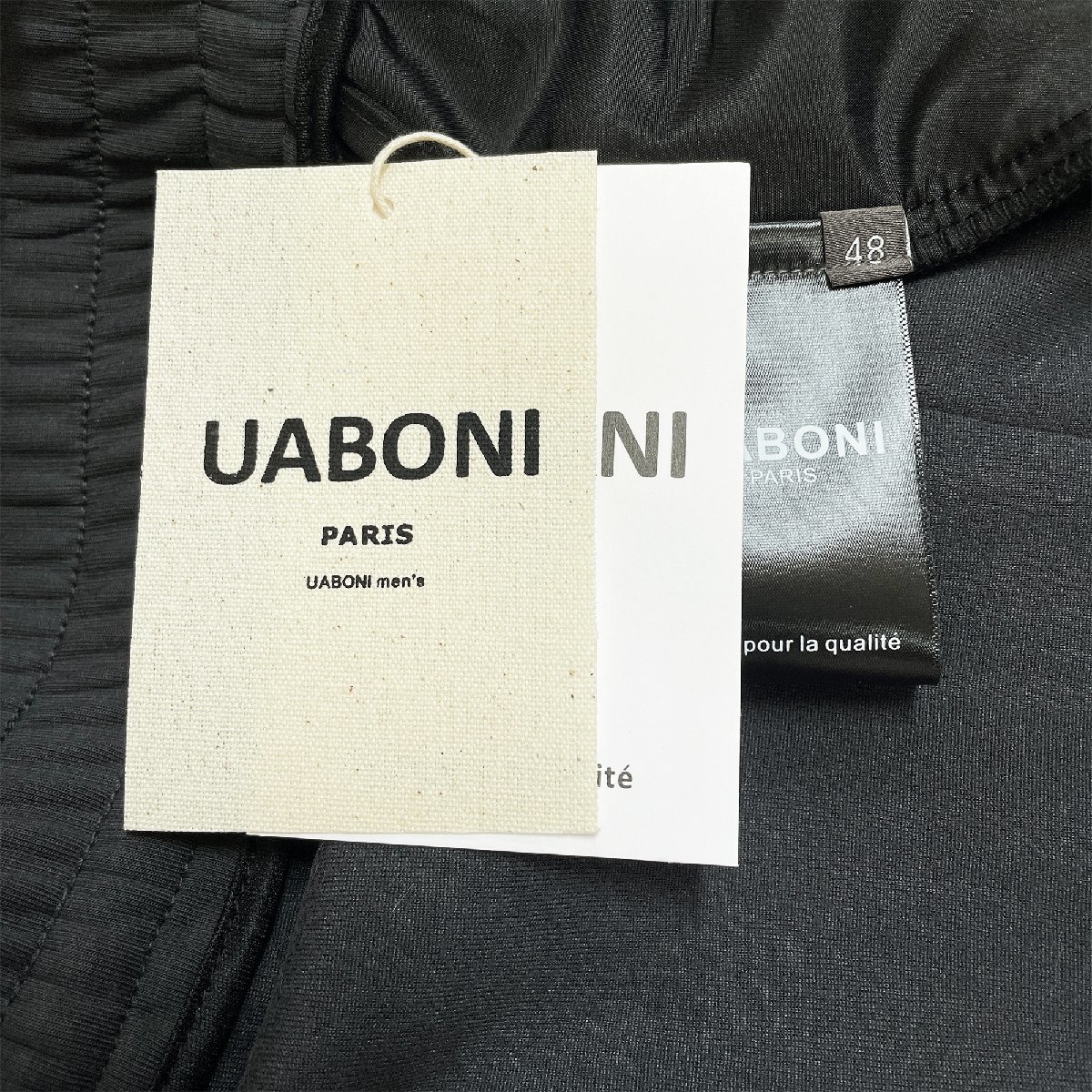 定番EU製＆定価5万◆UABONI*Paris*スウェットパンツ*ユアボニ*パリ発◆高品質コットン 無地 耐久性 ソフト ズボン リラックス L/48サイズ_画像8