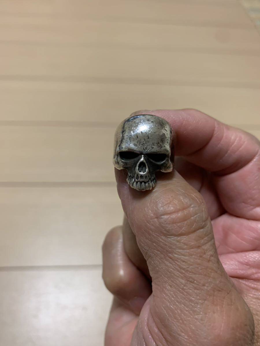 CRAZY PIG ラージエビルスカルリング １7号 EVIL SKULL RING