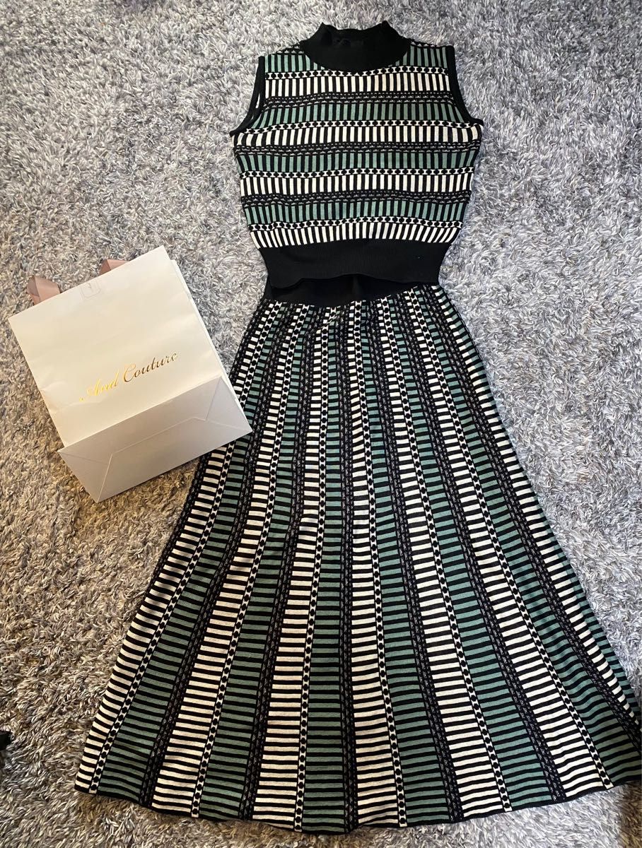 アンドクチュール セットアップ ニット And Couture