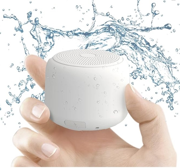 【送料無料】 2023年最新 ポータブルスピーカー Bluetooth5.3 ワイヤレス 防水 軽量 コンパクト ホワイト アウトドア キャンプ_画像2