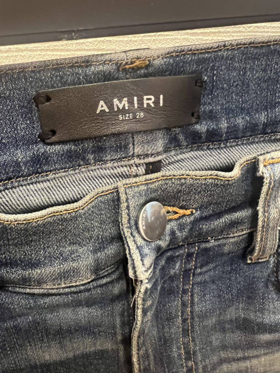 amiri アミリ ショットガン バイカーデニムパンツ 28 スキニー mx1 denim pants