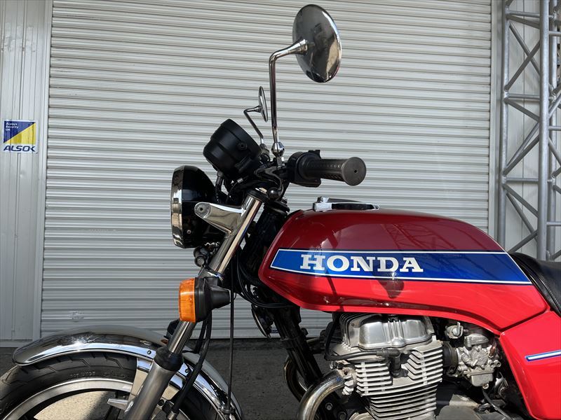 CB400N ホークⅢ 赤青49702ホンダ 1980年式 オリジナル度は高い.エンジン実働!吹け上がり良好!現状販売/輸入新規.国内未登録/豊橋市/930T_画像7