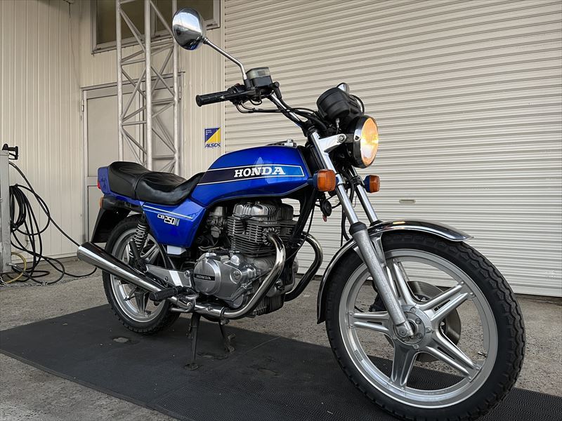 【国内登録済】ホーク CB250N 青 49614 ホンダ 人気の絶版旧車逆輸入車 程度良好.エンジン実働!現状販売/愛知県豊橋市/640M_画像1