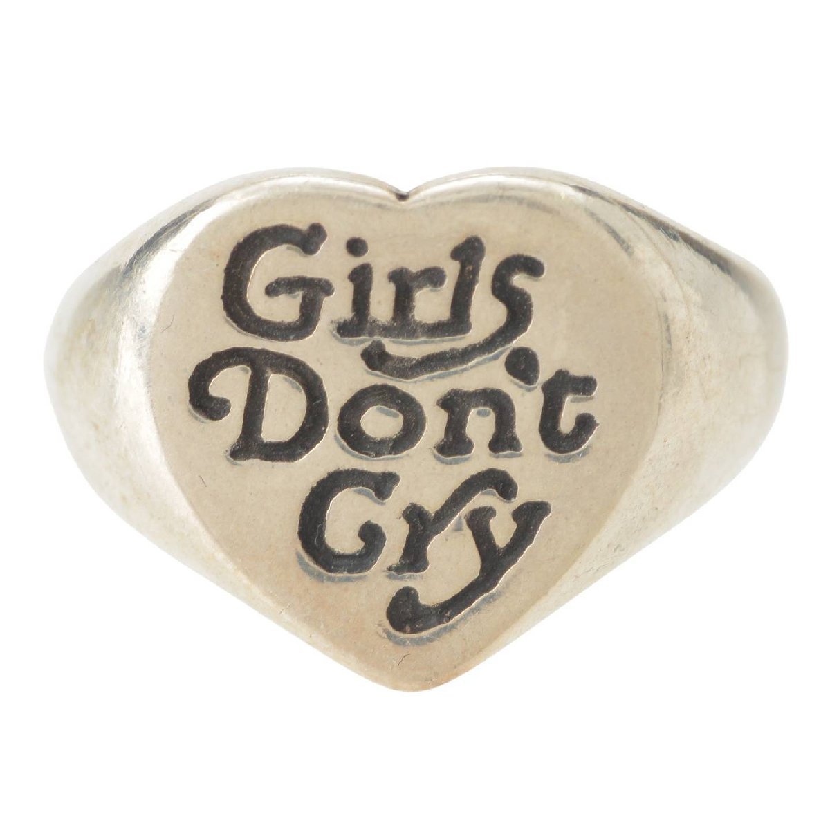【ソノタ】　Girls Don't Cry 18SS ビル ウォール レザー ハート SV925 シルバー 8号 【中古】【正規品保証】190972