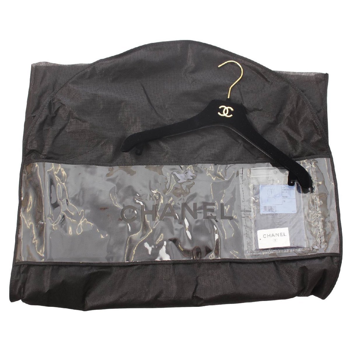 【シャネル】Chanel　13P ココマーク コットン×ナイロン ツイード シースルー トップス P45557 ブルー 38 【中古】【正規品保証】177576_画像10