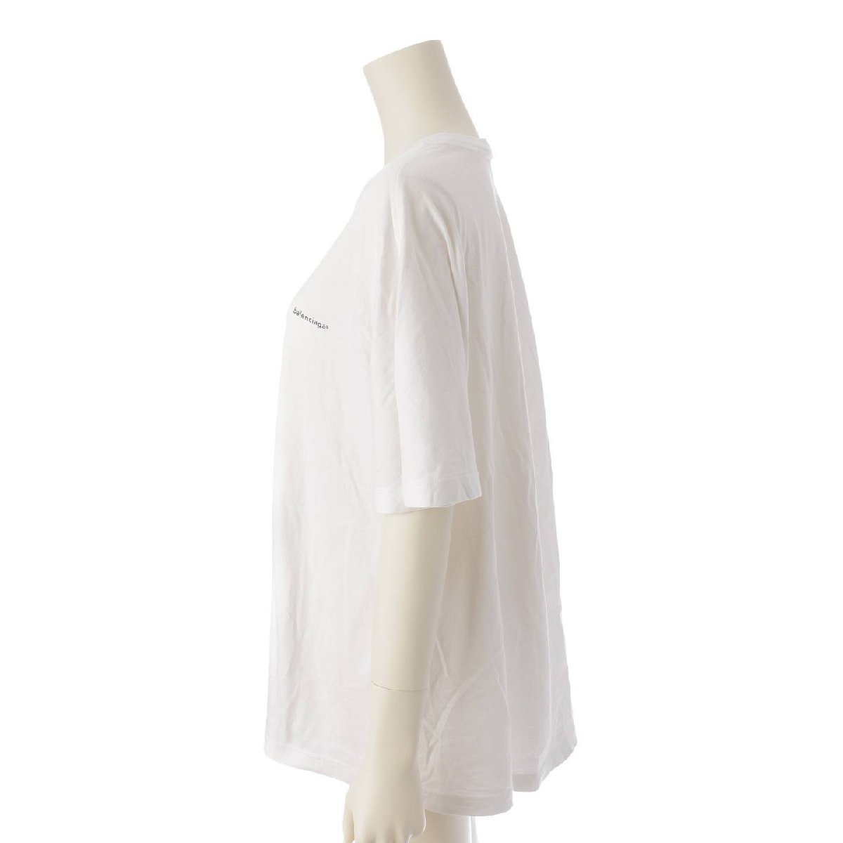 【バレンシアガ】Balenciaga　コピーライト オーバーサイズ Tシャツ カットソー 556115 ホワイト XS 【中古】185840_画像3