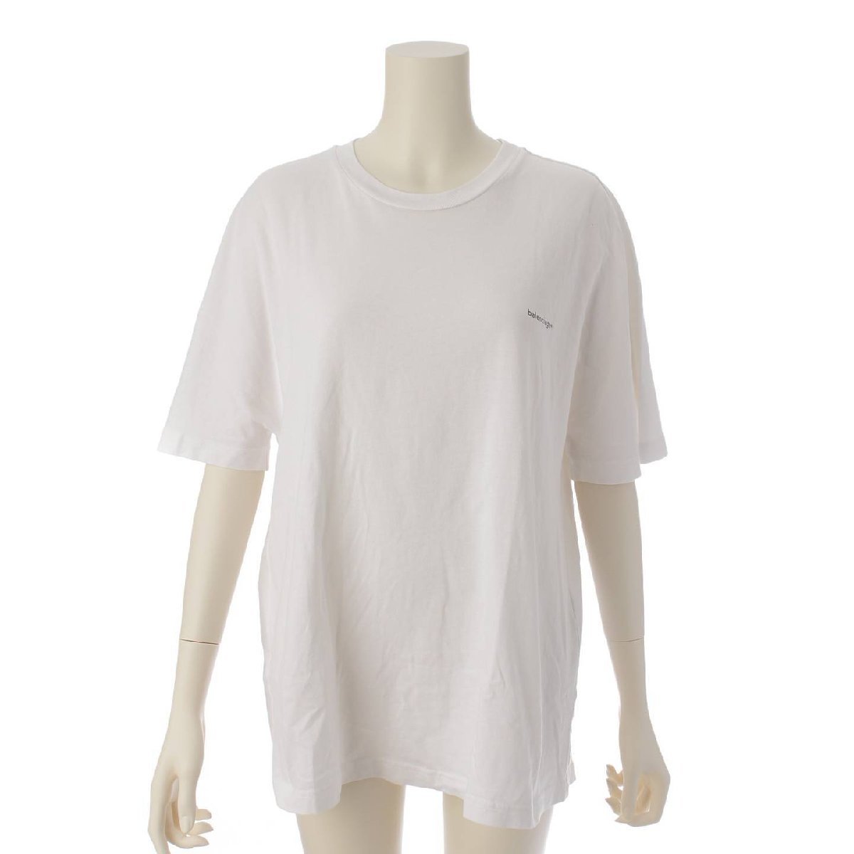 【バレンシアガ】Balenciaga　コピーライト オーバーサイズ Tシャツ カットソー 556115 ホワイト XS 【中古】185840_画像1