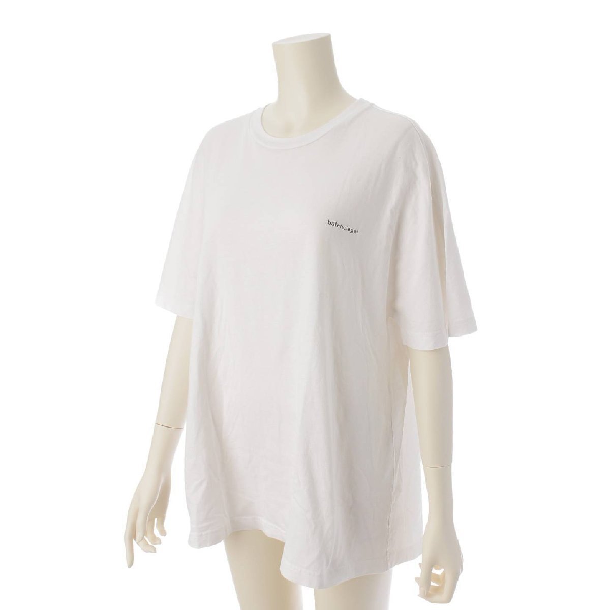 【バレンシアガ】Balenciaga　コピーライト オーバーサイズ Tシャツ カットソー 556115 ホワイト XS 【中古】185840_画像2