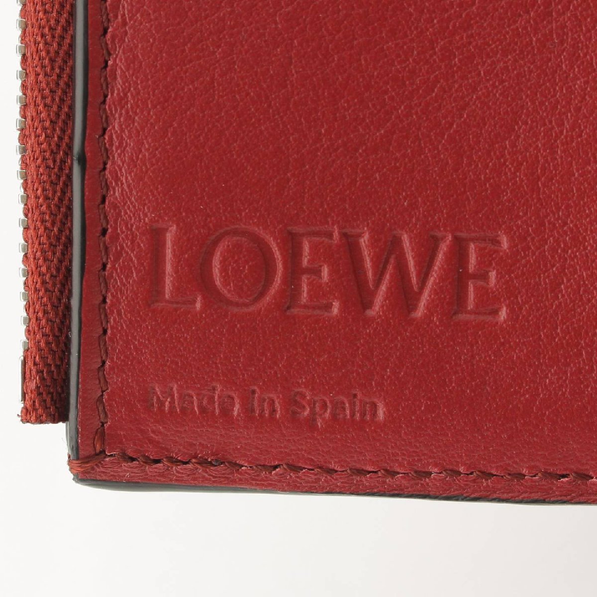 【ロエベ】Loewe　スモール レザー バーティカルウォレット 財布 C660S86X01 ブラウン 【中古】190281_画像6