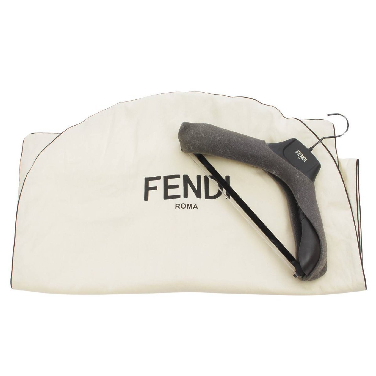 【フェンディ】Fendi　19AW フォックスファー ノースリーブ コート FF8662W18 グレー 36 未使用【中古】185738_画像8