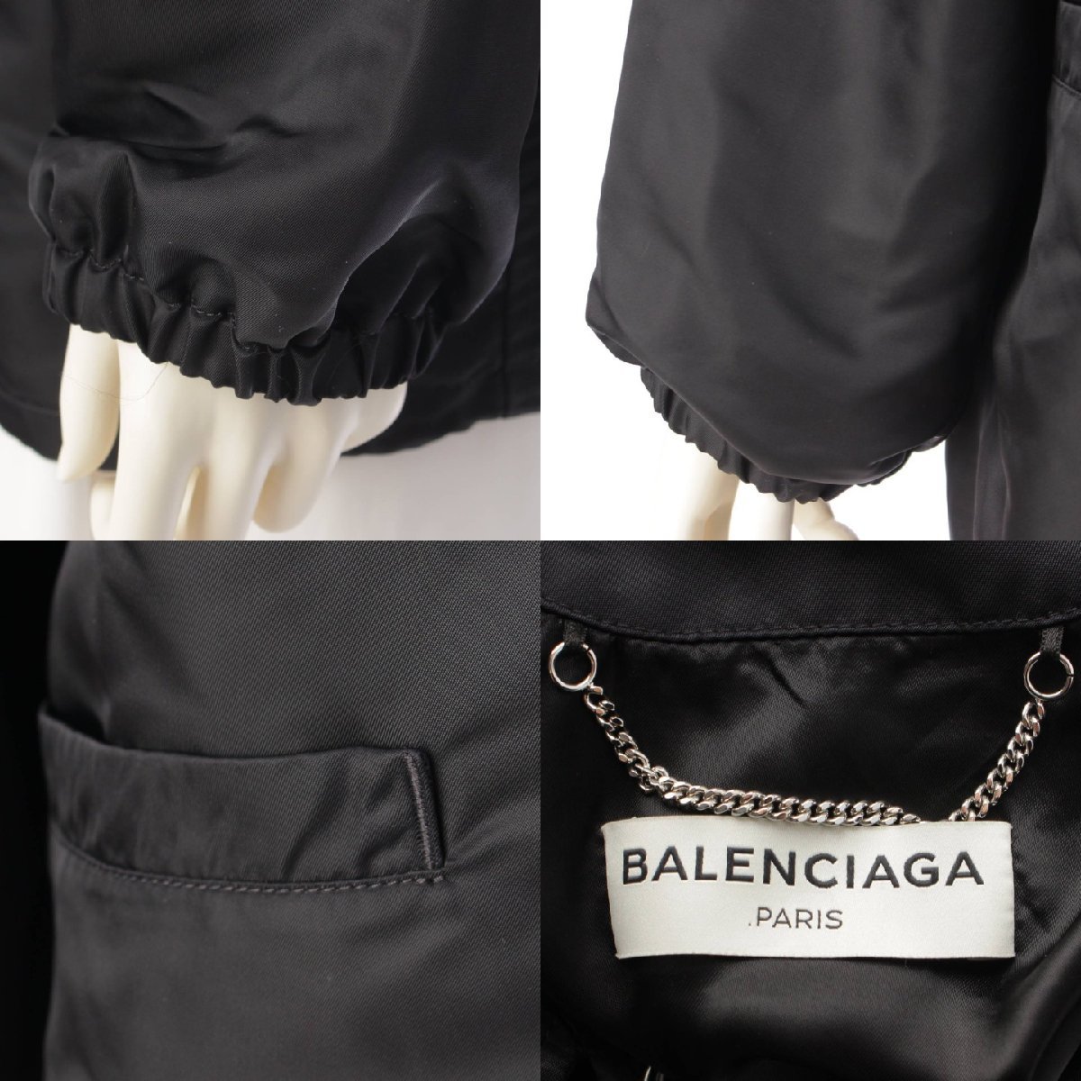 【バレンシアガ】Balenciaga　17SS オーバーサイズ スウイング コーチジャケット 456882 ブラック 34 【中古】190397_画像7