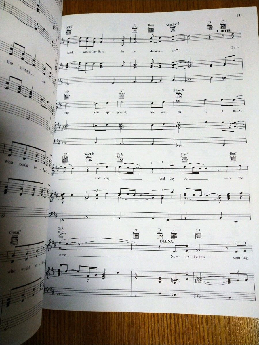 ドリームガールズピアノボーカルセレクション楽譜ヤマハ輸入版