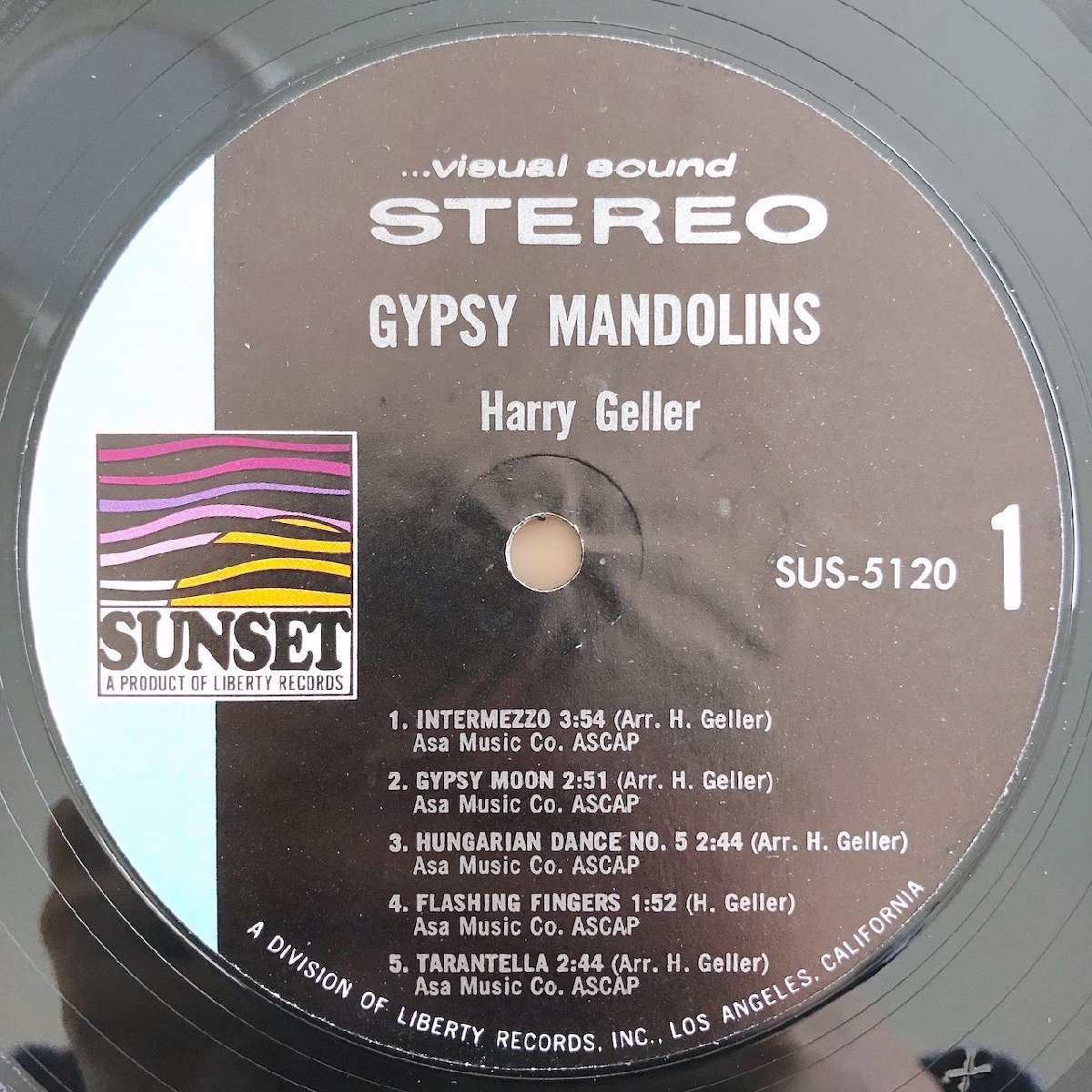 LP / HARRY GELLER ORCHESTRA / GYPSY MANDOLINS / US盤 SUNSET SUS-5120 31016_画像3