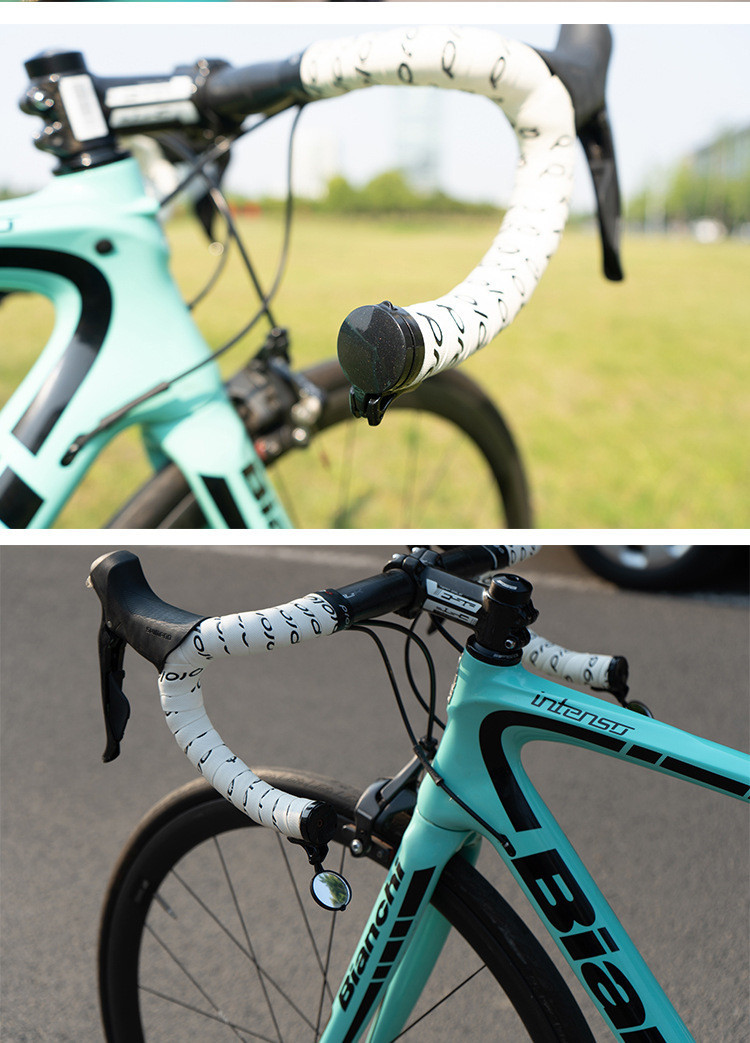 自転車用 バーエンドミラー ハンドルミラー サイドミラー 折り畳み式 小型軽量 取付簡単 エンドキャップ_画像6